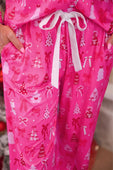 Pretty Pink Christmas Ruffle Pajama Set - Jess Lea Boutique
