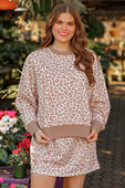 Printed Terry Skort Set- Leopard - Jess Lea Boutique