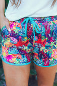 PREORDER-Queen Of The Jungle Drawstring Everyday Shorts