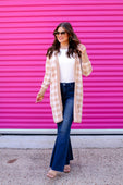 Rain Check Checkered Cardigan