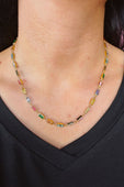 Rainbow Baguette Necklace - Jess Lea Boutique