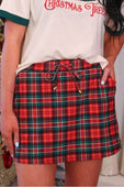 Red Christmas Plaid Skort - Jess Lea Boutique
