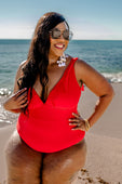 PREORDER-Red Hot Ruffle One Piece Swimsuit