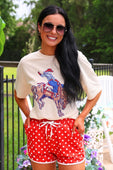 Red Polka Dot Everyday Shorts - Jess Lea Boutique