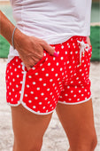 Red Polka Dot Everyday Shorts - Jess Lea Boutique