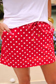 Red Polka Dot Skort - Jess Lea Boutique