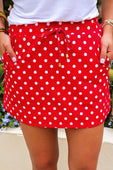 Red Polka Dot Skort - Jess Lea Boutique