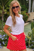 Red Polka Dot Skort - Jess Lea Boutique