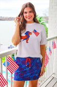 Red White and Boom Skort - Jess Lea Boutique