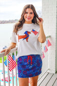 Red White and Boom Skort - Jess Lea Boutique