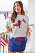 Red White and Boom Skort - Jess Lea Boutique