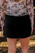 Refined Denim Stretch Skort- Black Wash - Jess Lea Boutique