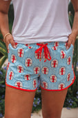 Regal Lobster Striped Everyday Shorts - Jess Lea Boutique