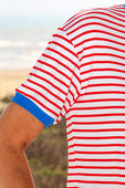 Retro Stripe Tee- White and Red - Jess Lea Boutique