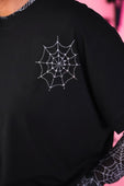 Rhinestone Web Tee - Jess Lea Boutique