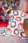 Ribbon Wreath Blanket - Jess Lea Boutique