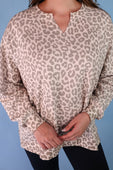 Riley French Terry Pullover- Bella Leopard - Jess Lea Boutique