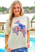 Rodeo Queen Waffle Tee - Jess Lea Boutique