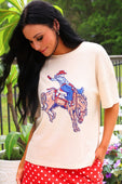 Rodeo Queen Waffle Tee - Jess Lea Boutique