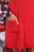 PREORDER- Rory Ribbed Jumper Dress- Red - Jess Lea Boutique