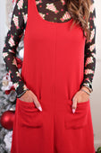 PREORDER- Rory Ribbed Jumper Dress- Red - Jess Lea Boutique
