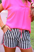 PREORDER-Rosemary Stripes Everyday Shorts - Jess Lea Boutique