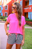 PREORDER-Rosemary Stripes Everyday Shorts - Jess Lea Boutique