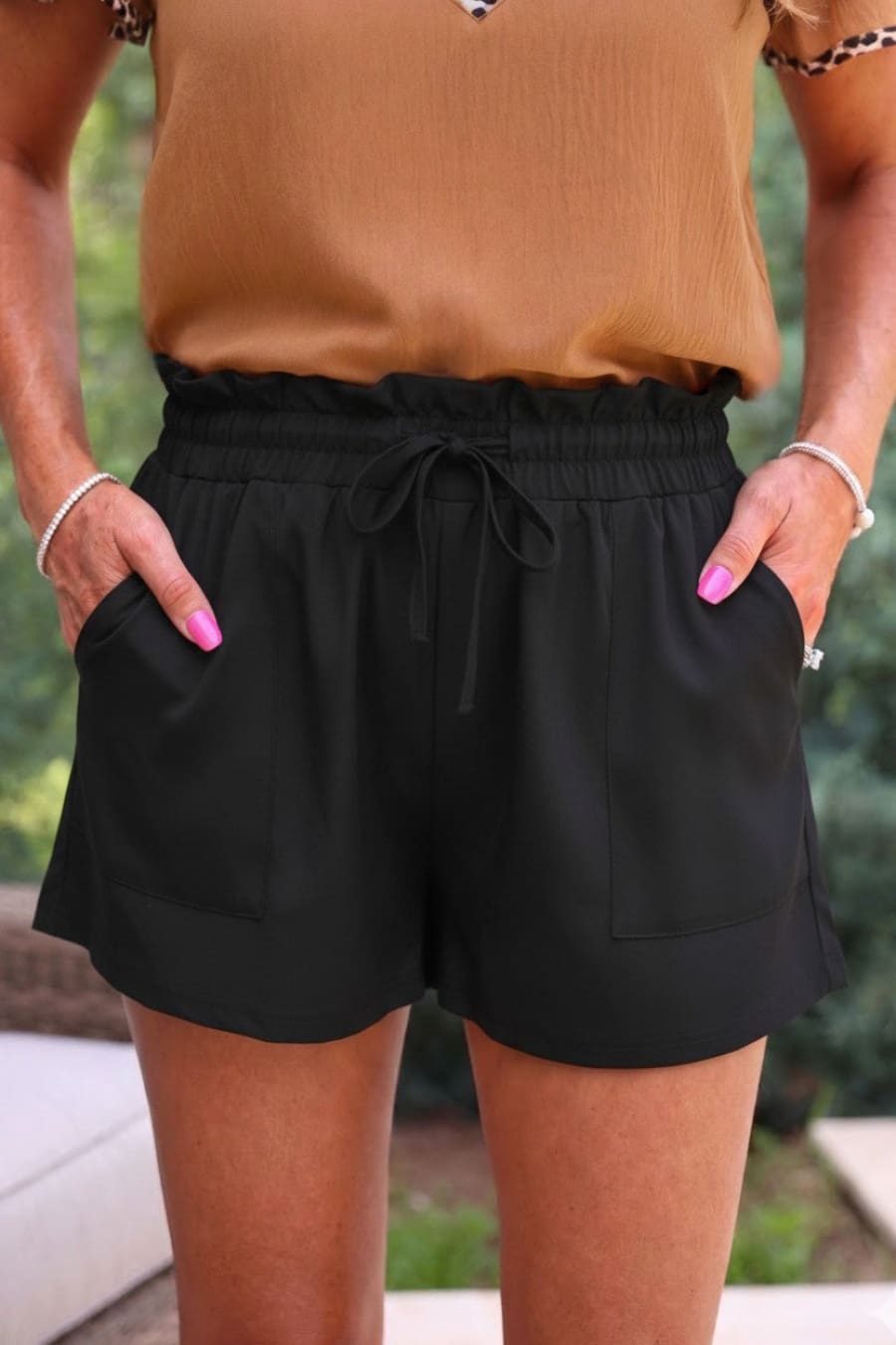 Runway Paperbag Shorts- After Dark - Jess Lea Boutique