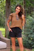 Runway Paperbag Shorts- After Dark - Jess Lea Boutique