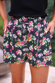 Runway Paperbag Shorts- Daisy Polka Dot - Jess Lea Boutique