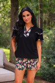 Runway Paperbag Shorts- Daisy Polka Dot - Jess Lea Boutique