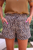 Runway Paperbag Shorts- Safari Chic - Jess Lea Boutique