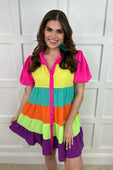 PREORDER-Rylee Rainbow Dress