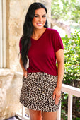 Safari Chic Leopard Skort - Jess Lea Boutique