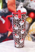 Santa Safari Chic Sleek Tumbler - Jess Lea Boutique