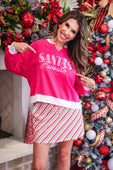 Santa’s Favorite French Terry Pullover - Jess Lea Boutique
