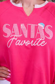Santa’s Favorite French Terry Pullover - Jess Lea Boutique