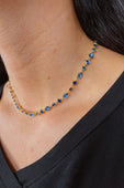 Santorini Stone Necklace- Blue - Jess Lea Boutique