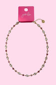 Santorini Stone Necklace- Pink - Jess Lea Boutique