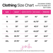 Savanna Soirée Ruffle Pajama Set - Jess Lea Boutique