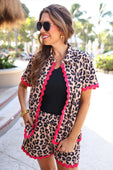 Savannah Textured Ric Rac Set, Leopard - Jess Lea Boutique