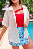 Sawyer Gauze Top, White - Jess Lea Boutique