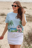 Seaside Stroll Relaxed Tee - Jess Lea Boutique