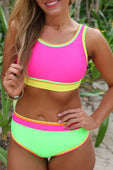 Set For Vacay Two Piece Swimsuit- Multi - Jess Lea Boutique