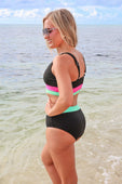 Shades of Summer Two Piece Swimsuit- Black - Jess Lea Boutique