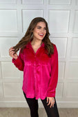Shane Velvet Button Up Top