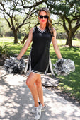 Sideline Tunic Biker Set- Black - Jess Lea Boutique