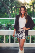 Sloane Button Up Top- Chocolate - Jess Lea Boutique