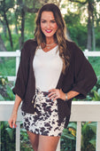 Sloane Button Up Top- Chocolate - Jess Lea Boutique