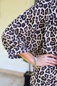 Sloane Button Up Top- Safari Chic - Jess Lea Boutique